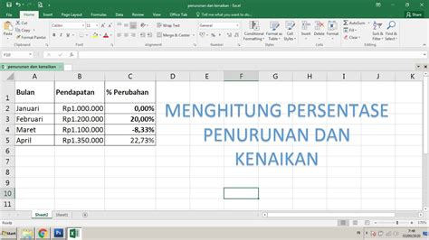 Cara Menghitung Persentase Penurunan Pada Excel Warga Co Id