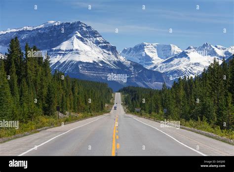 The Road 93 Beautiful `icefield Parkway`canada Stock Photo Image Of 19f