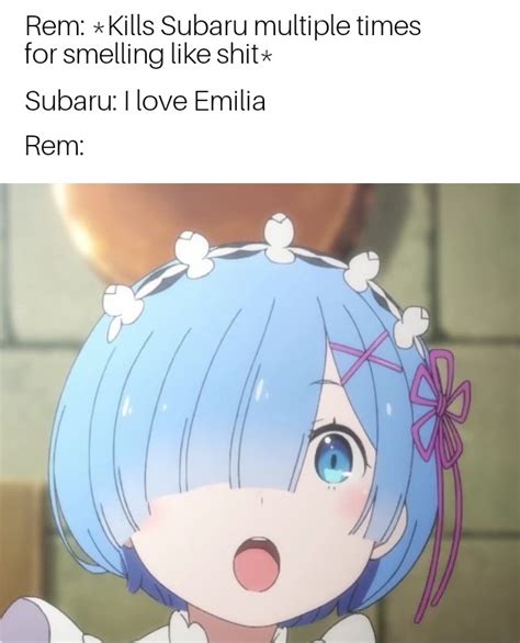 poor rem never saw it coming r animemes