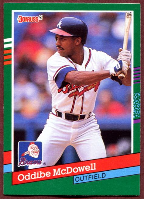 1991 topps stadium club set a new although not the most valuable, his 1993 bowman rookie is still popular. 1991 Donruss #450 Oddibe McDowell Baseball Card - Atlanta Braves