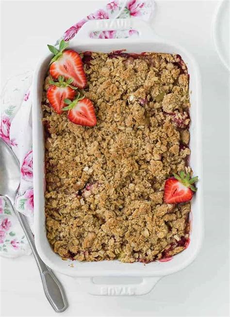 Strawberry Rhubarb Crisp The Perfect Summer Recipe Rachel Cooks