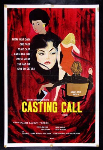Casting Call Cinemasterpieces Movie Poster 1972 Adult X Rated Porn Sex