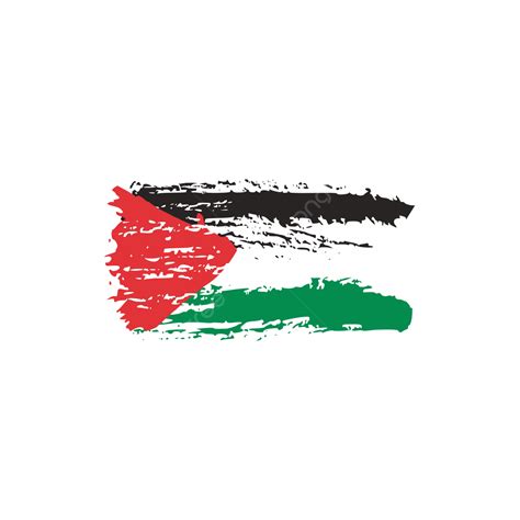 Palestine Flag Hd Transparent Palestine Flag Brush Grunge Vector Png