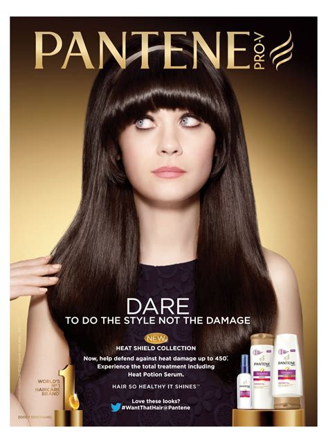 Zooey Deschanel Pantene Pro V Ad Campaign 2013 Celebmafia