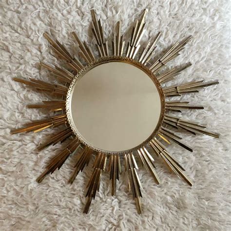 Vintage Starburst Mirror Genuine 60s Mid Century Modern In Polwarth