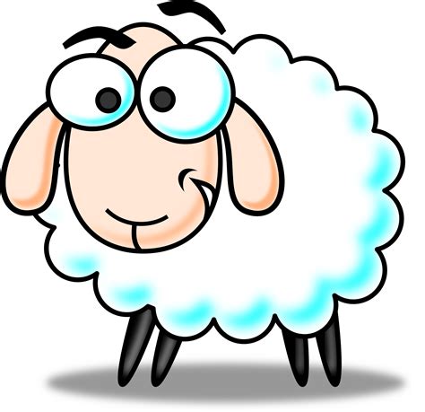 Free Colored Funny Cartoon Sheep Clipart Clipart And Vector Image