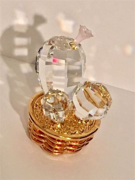 Swarovski crystal flowers cristallo fiore soprammobile floreale vintage. Swarovski Crystal Cactus Pink Flower Mini Collectible ...