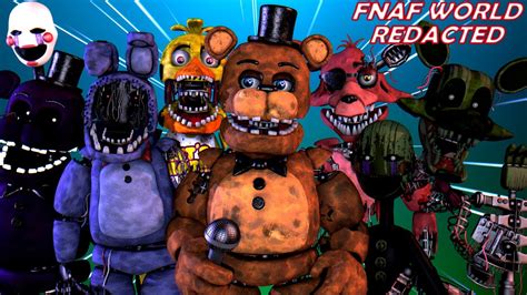 Fnaf World Redacted Finding The Withered Animatronics Part 2 Youtube