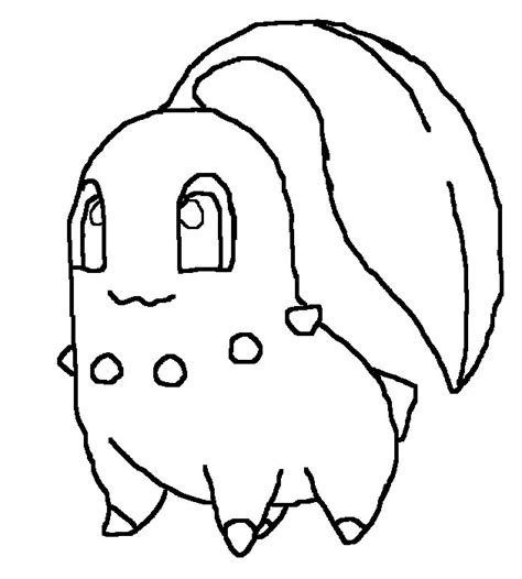 Chikorita Lineart by IceHeartTheWarrior on DeviantArt