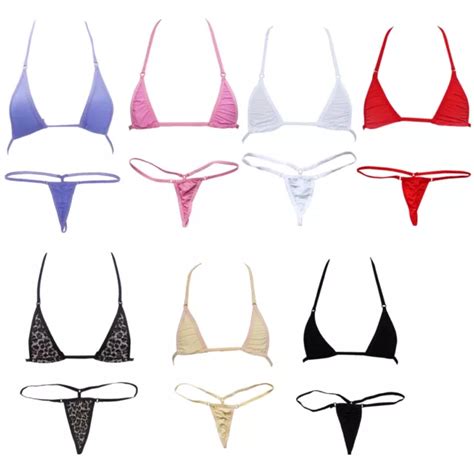 women brazilian micro g string bikini thong swimwear bathing suit top bra set £3 90 picclick uk