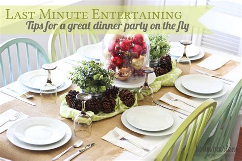 Or you can spend $40 ( or less) making dinner for your friends. Last Minute Entertaining Tips