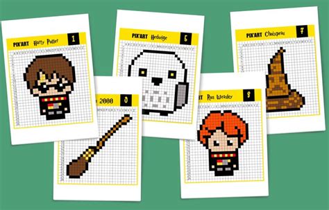 Superbe pixel art harry potter du blason de serpentard ! Pixel Art Harry Potter, c'est magique ! - Un jour un jeu ...