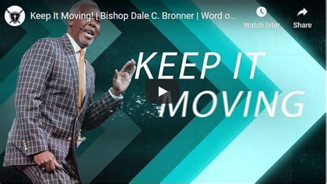 Bishop Dale Bronner Keep It Moving October 2020 Naijapage