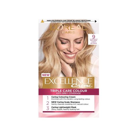 5011408064858 Loreal Excellence Creme Hair Colour 9 Natural Light Blonde