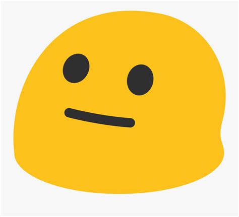 It is mainly used to depict embarrassment or being stunned. Transparent Nervous Emoji Png - Google Straight Face Emoji ...