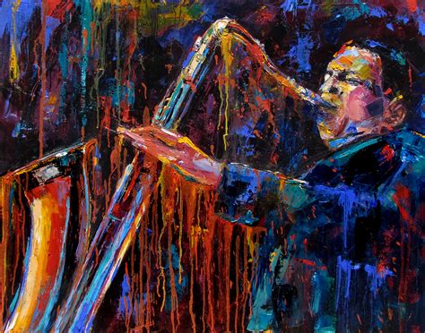 Debra Hurd Original Paintings And Jazz Art John Coltrane Saxophone