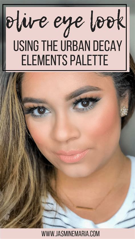Olive Green Eye Look Using The Urban Decay Elements Palette Olive
