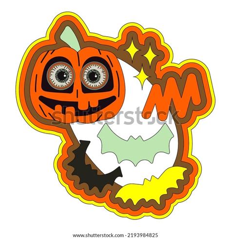 Pumpkin Eyes Halloween Celebration Stock Illustration 2193984825
