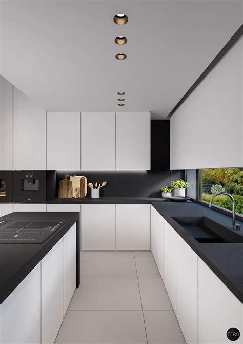 Three Black And White Interiors That Ooze Class White Kitchen Decor