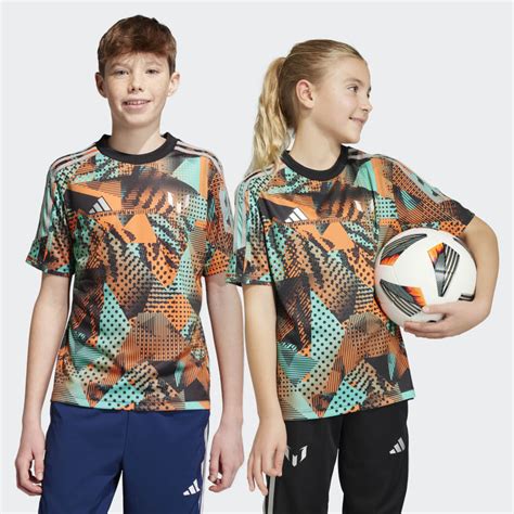 Adidas Messi Graphic Training Jersey Black Kids Soccer Adidas Us