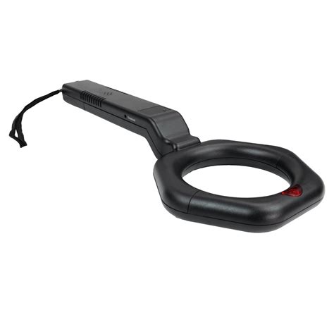 Professional Handheld Security Metal Detector Wand With Red Led Alert