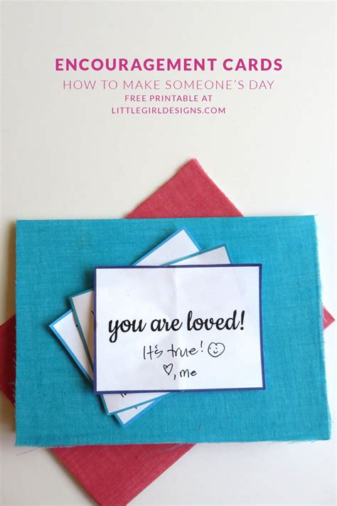 How To Make Encouragement Cards Plus A Free Printable To Make Your Own You Can Send Your