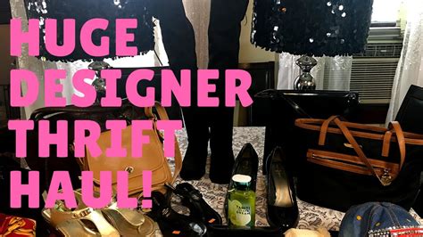 Huge Designer Thrift Haul Part 1 Chanel Gucci St John Jimmy Choo