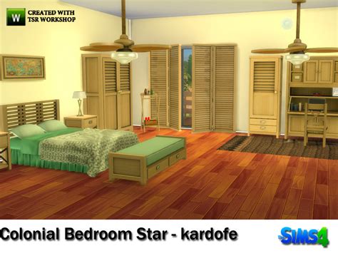 The Sims Resource Kardofecolonial Bedroom Star
