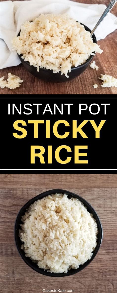 Easy Instant Pot Sticky Rice Recipe Sticky Rice Recipes Pot