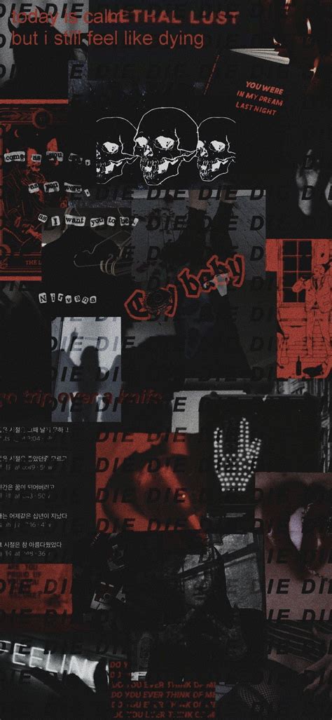 Black Grunge Aesthetic Wallpaper Collage Matteomezzetta
