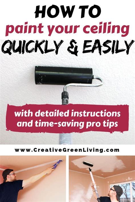 The color of your ceiling has a large effect on the overall ambiance, outlook, and giving your ceiling a fresh paint of coat is a great way to brighten up your home and give your. How to Paint a Ceiling - tips to do it the fastest ...