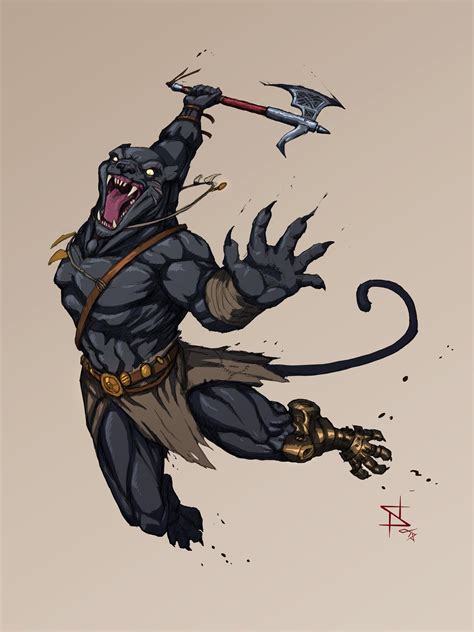 Pin By Johnny On Tabaxi Barbarian Dungeons And Dragons Fantasy