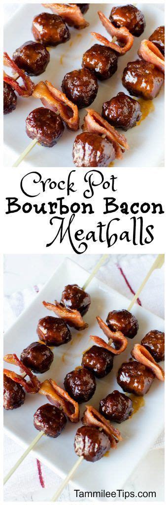 Crockpot meatballs are an effortless way to prepare tender and delicious meatballs! Crock Pot Bacon Bourbon Meatballs | Recipe | Appetizer ...