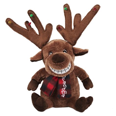 Holiday Time Light Up Singing Animated Plush Reindeer