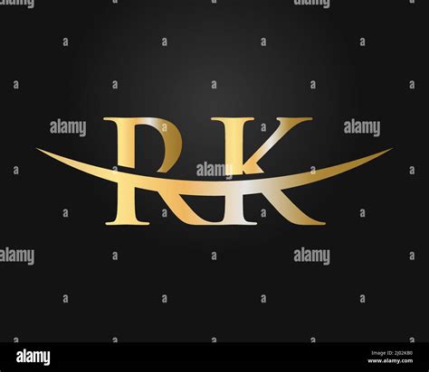 Initial Monogram Letter Rk Logo Design Vector Rk Logo Design Template