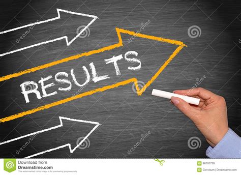 Results Arrows With Text Stock Image Image Of Leadership 86197739