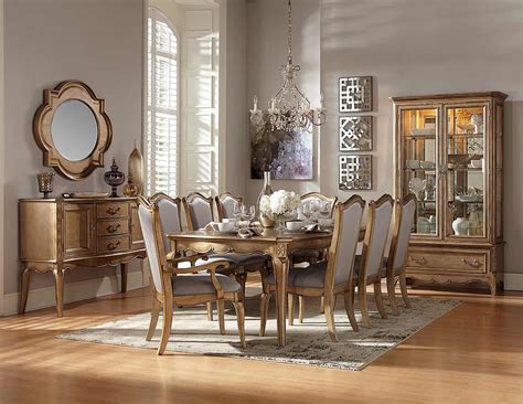 We warmly welcome prospects from everywhere in the entire world to cooperate with us for mutual enhancement. Homelegance Chambord Dining Set - Antique Gold 1828-DINING ...