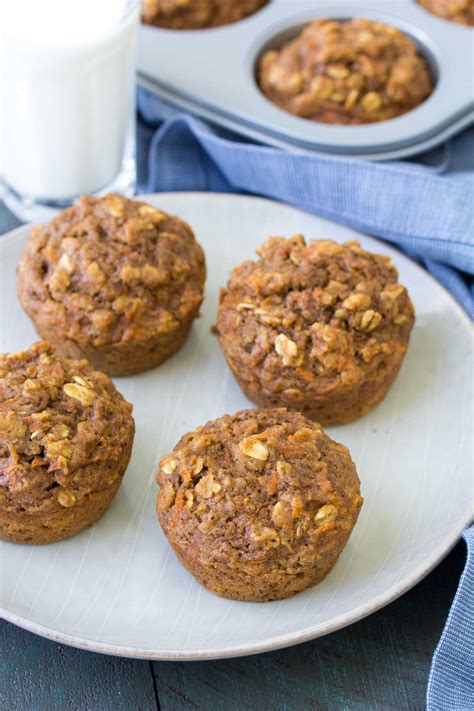 Healthy Carrot Cake Muffins One Bowl Kristine S Kitchen