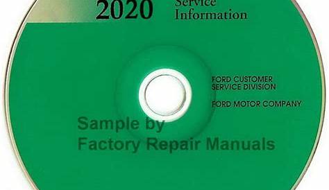 2020 Ford Escape Factory Service Manual Original Shop Repair CD - Factory Repair Manuals