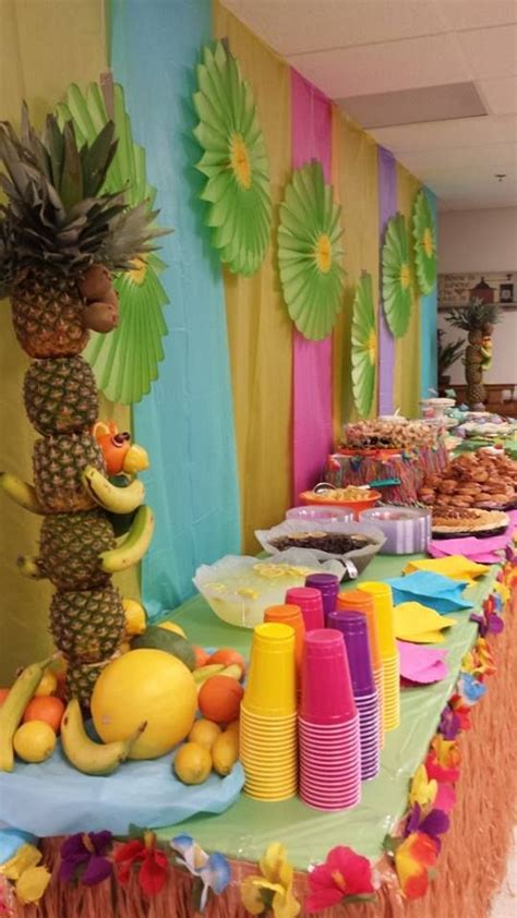 Then party decorations are an absolute must. 31 Colorful Luau Party Decor And Serving Ideas - Shelterness