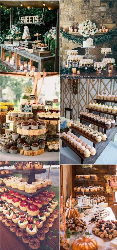 wedding cake table ideas rustic 20 delicious wedding dessert table display ideas for 2021