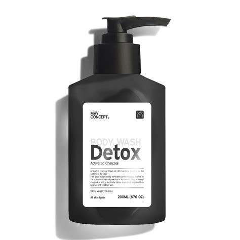 Detox Body Wash Activated Charcoal Mây Concept Vietnam Brand