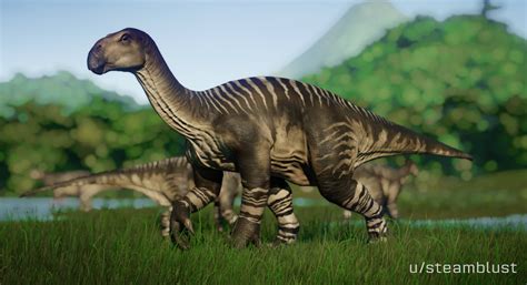 Wwd Iguanodon Skin Ingame Jurassicworldevo Jurassic World Jurassic Park World Prehistoric