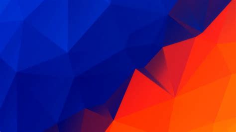 Choose from the latest trends including teal, birds an floral designs or play about with geometric shapes and lines. Blue Orange Color Low Polygonal Stock Footage Video (100% ...