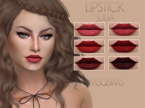 Lipstick Julia At Msq Sims Sims 4 Updates