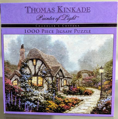 Check spelling or type a new query. New Thomas Kinkade 1000 Piece Chandler's Cottage Puzzle in ...