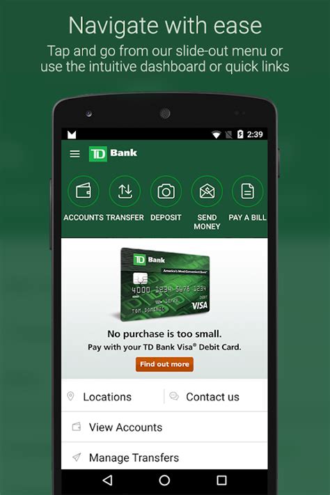 With td bank mobile deposit you can securely deposit checks right from your phone. TD Bank (US) - Android Apps on Google Play