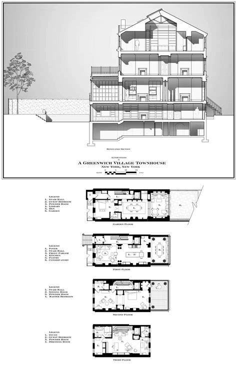 Historic Townhouse In New York Gp Schafer Architects Floor Plan