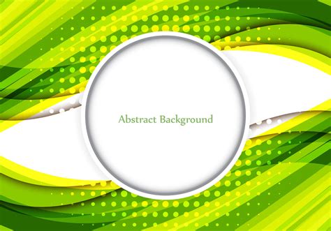 Free Vector Shiny Green Color Wavy Abstract Background Download Free