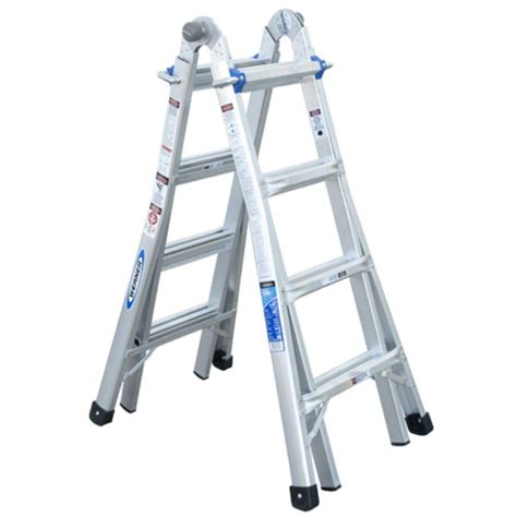Werner 16 Ft Aluminum Folding Multi Position Ladder With 300 Lb Load